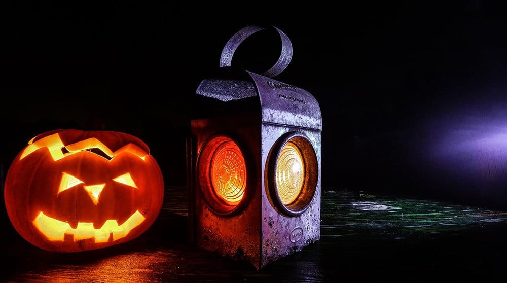 Photo Halloween Jack O Lantern With Light