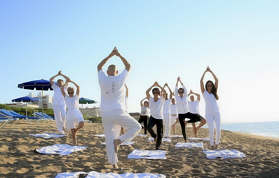 Photo Yoga On Beach Wellness