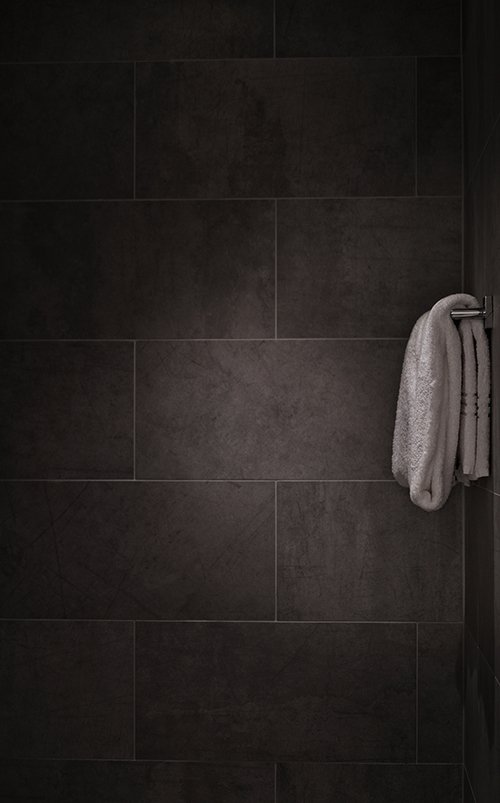 Image Bathroom Shower Towel Black And White