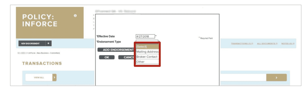 Processing Endorsements On The Portal