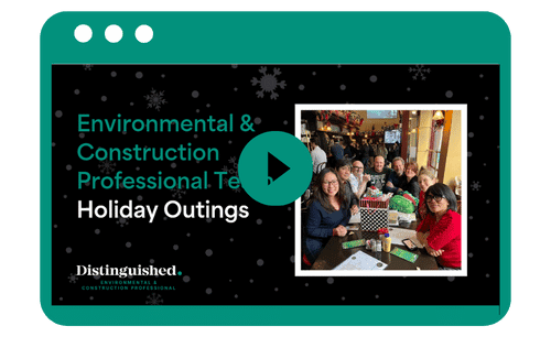 Happy Holidays From Distinguished's Environmental & Construction Professional Team | Distinguished Programs