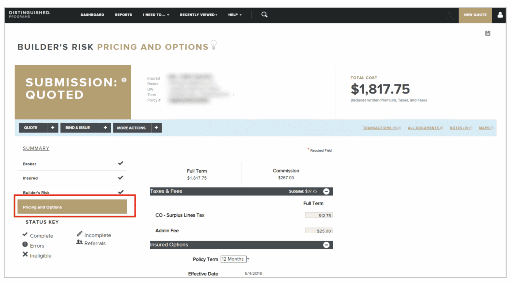 Go To The Pricing And Options Tab Distinguished Programs